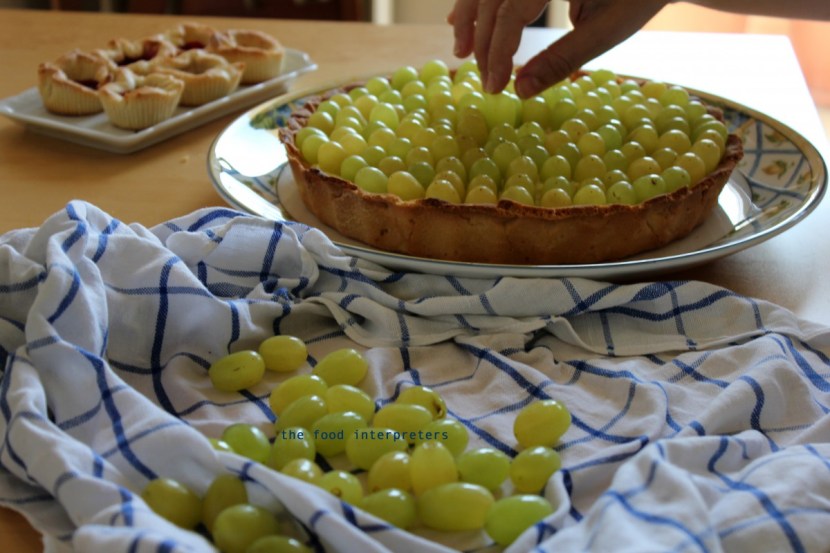 grape tart and jam tartlets