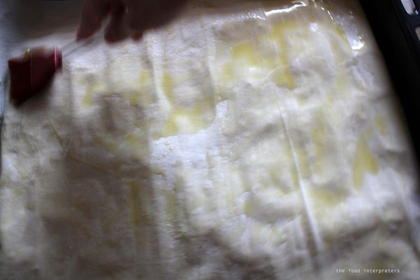 cheese pie, the making of