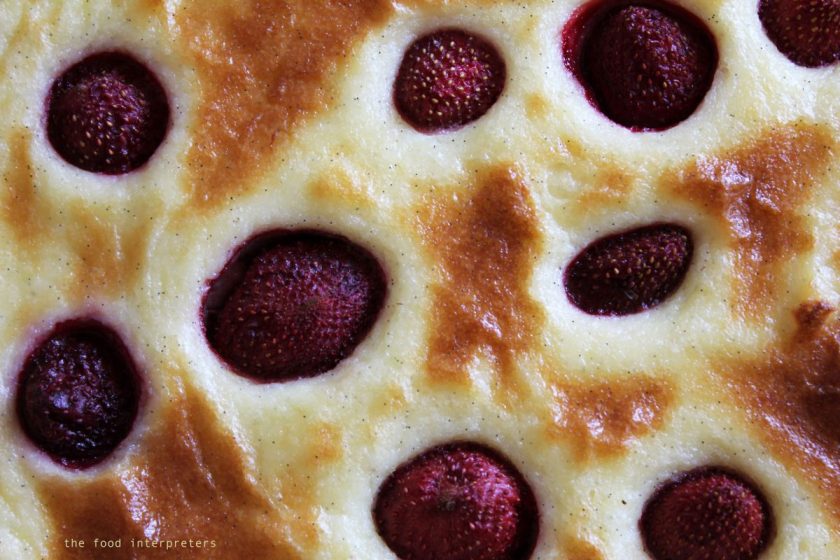 semolina and strawberry tart