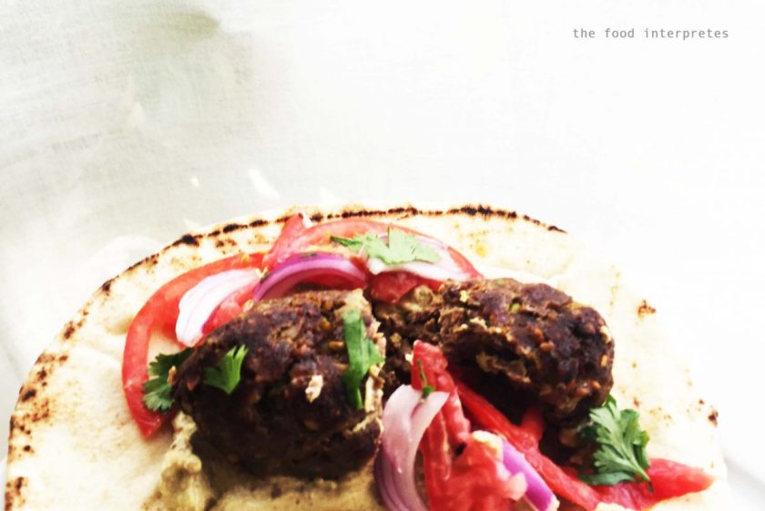 beef and pistachio kebab